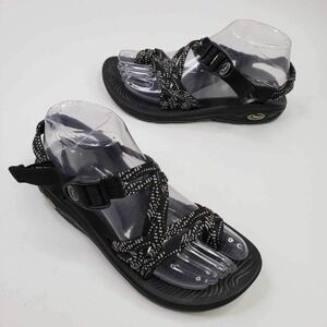 Chaco ZVOLV X2 Womens 7 Adjustable Strap Outdoor Hiking Sports Sandals Black